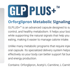 GLP 1 Plus - Orforglipron: An oral, once-daily agonist
